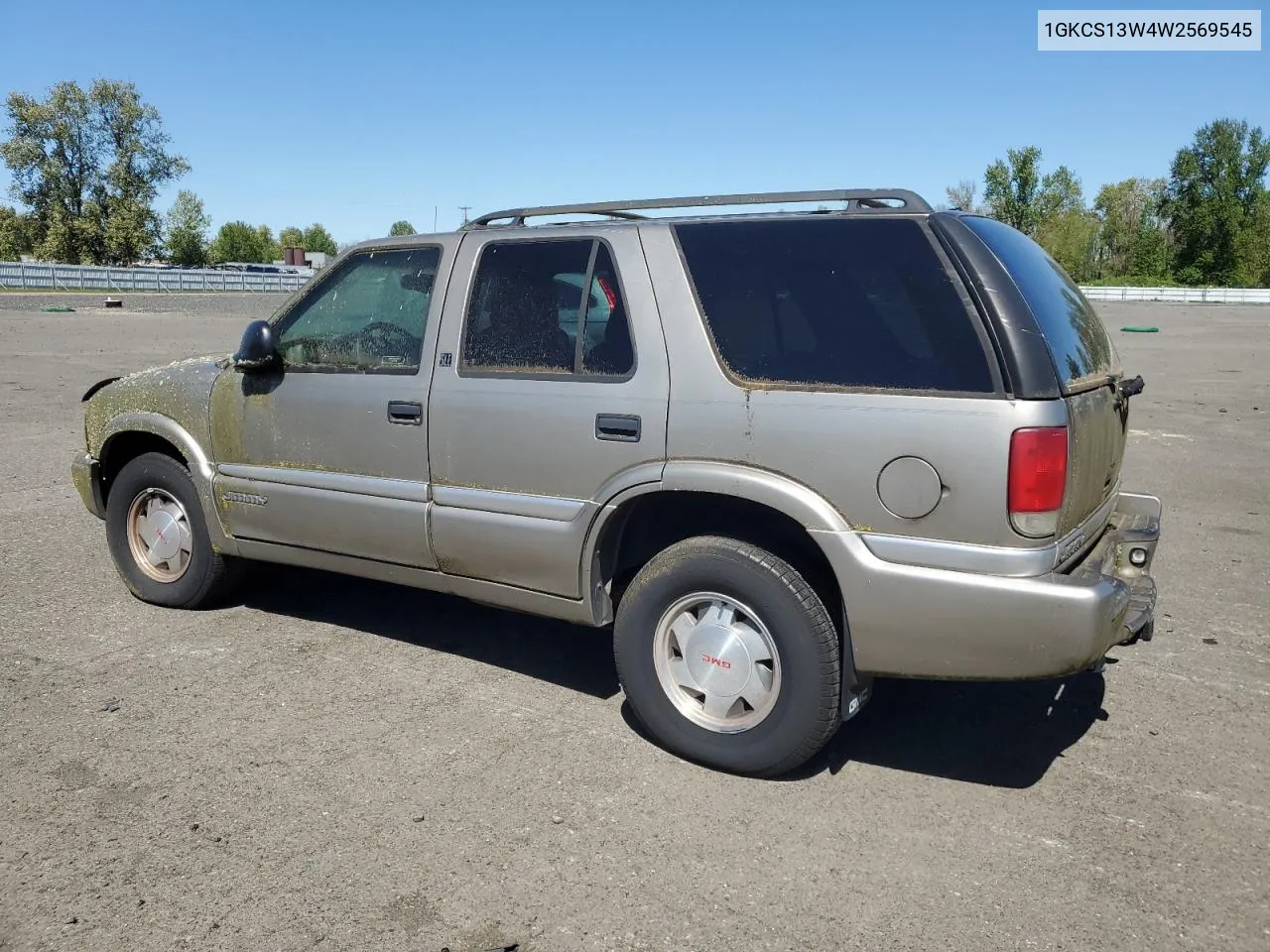 1998 GMC Jimmy VIN: 1GKCS13W4W2569545 Lot: 51579504