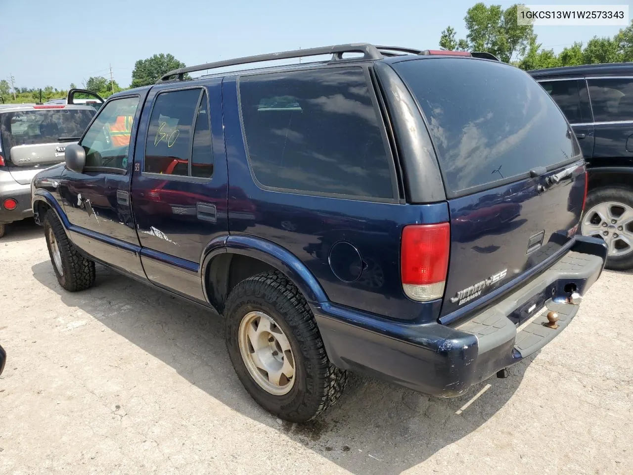 1998 GMC Jimmy VIN: 1GKCS13W1W2573343 Lot: 61846274