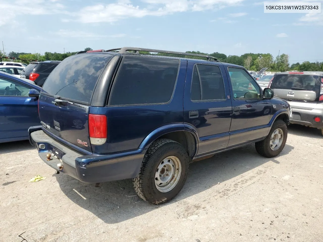 1998 GMC Jimmy VIN: 1GKCS13W1W2573343 Lot: 61846274