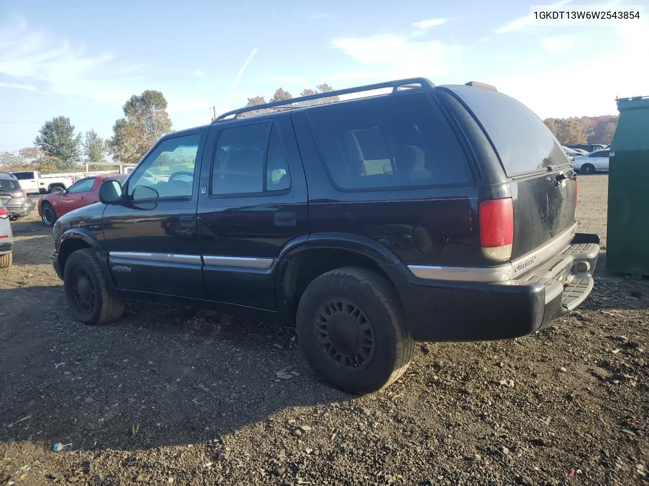 1998 GMC Jimmy VIN: 1GKDT13W6W2543854 Lot: 76004664