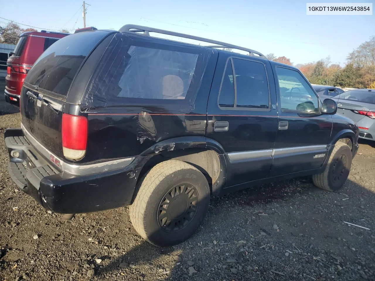 1998 GMC Jimmy VIN: 1GKDT13W6W2543854 Lot: 76004664