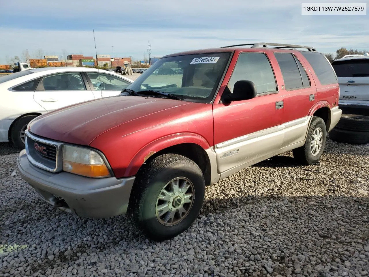 1998 GMC Jimmy VIN: 1GKDT13W7W2527579 Lot: 80160534