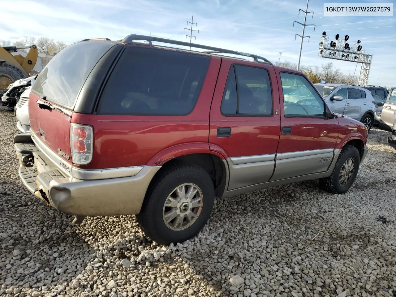 1998 GMC Jimmy VIN: 1GKDT13W7W2527579 Lot: 80160534