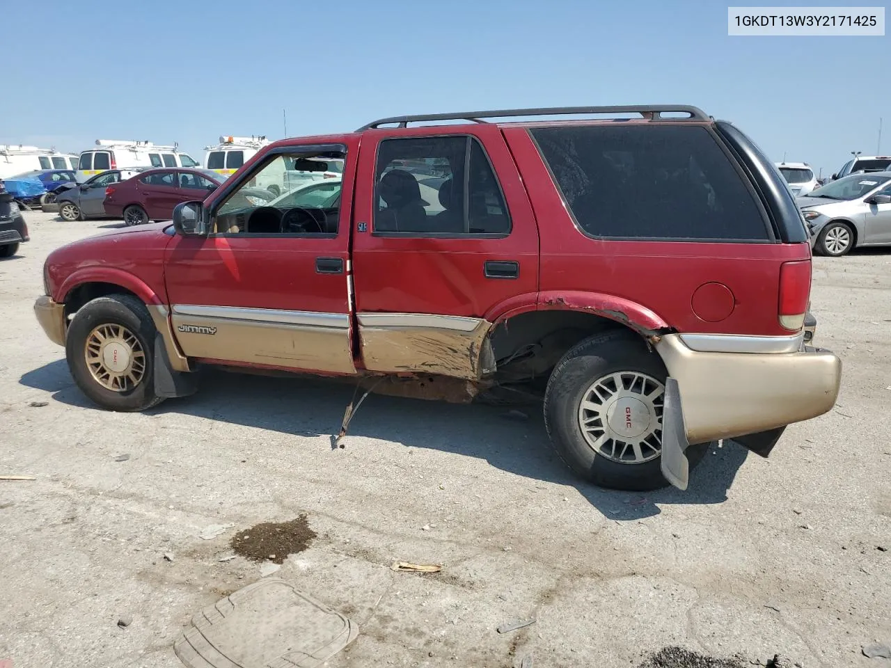 2000 GMC Jimmy / Envoy VIN: 1GKDT13W3Y2171425 Lot: 71083524