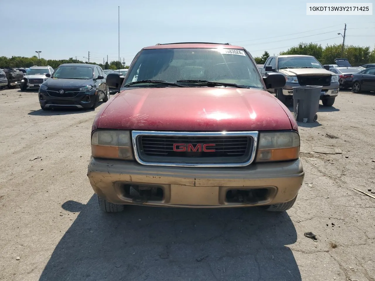 2000 GMC Jimmy / Envoy VIN: 1GKDT13W3Y2171425 Lot: 71083524