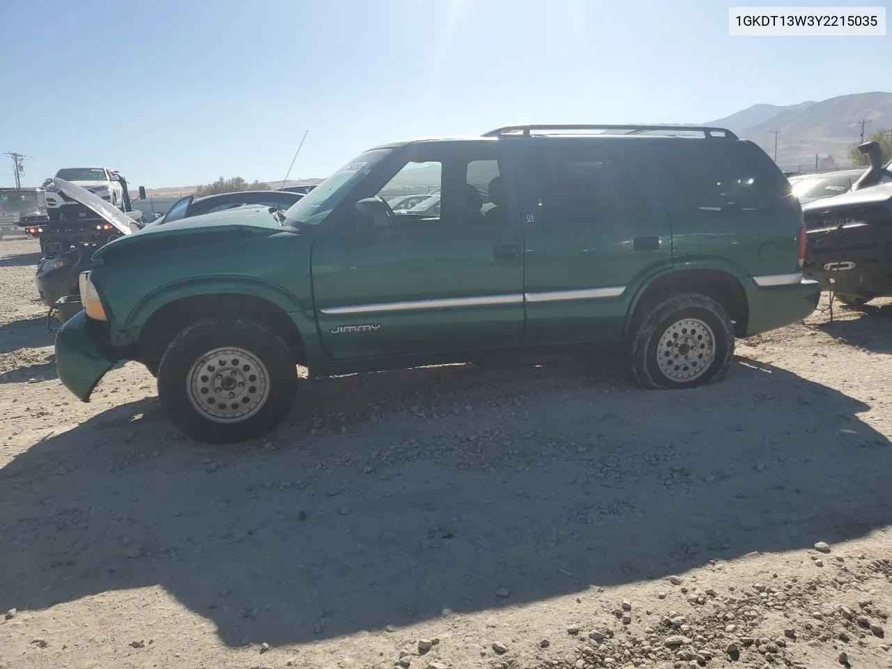 2000 GMC Jimmy / Envoy VIN: 1GKDT13W3Y2215035 Lot: 77484104