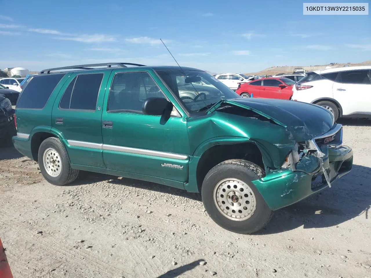 2000 GMC Jimmy / Envoy VIN: 1GKDT13W3Y2215035 Lot: 77484104