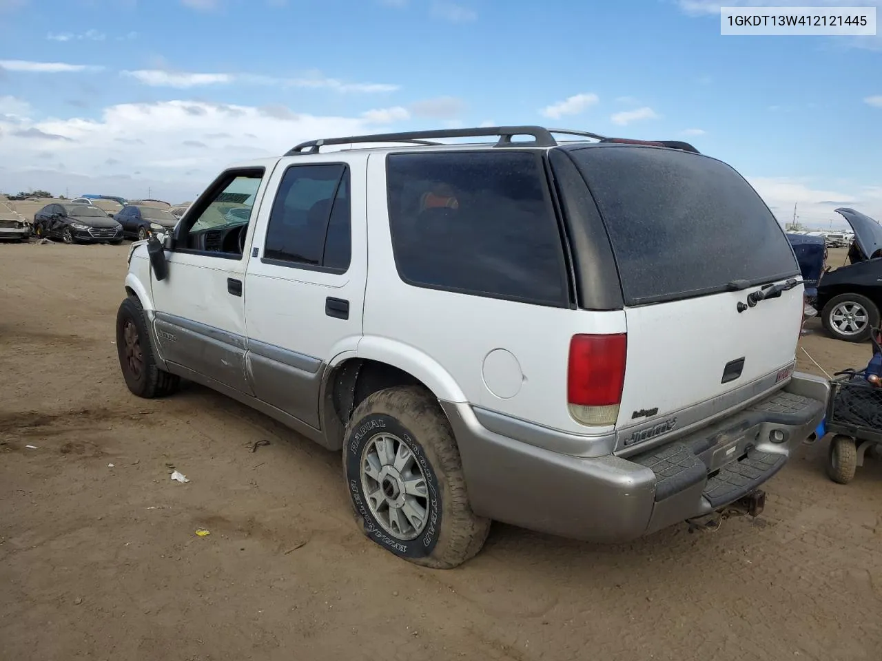 2001 GMC Jimmy VIN: 1GKDT13W412121445 Lot: 76842164