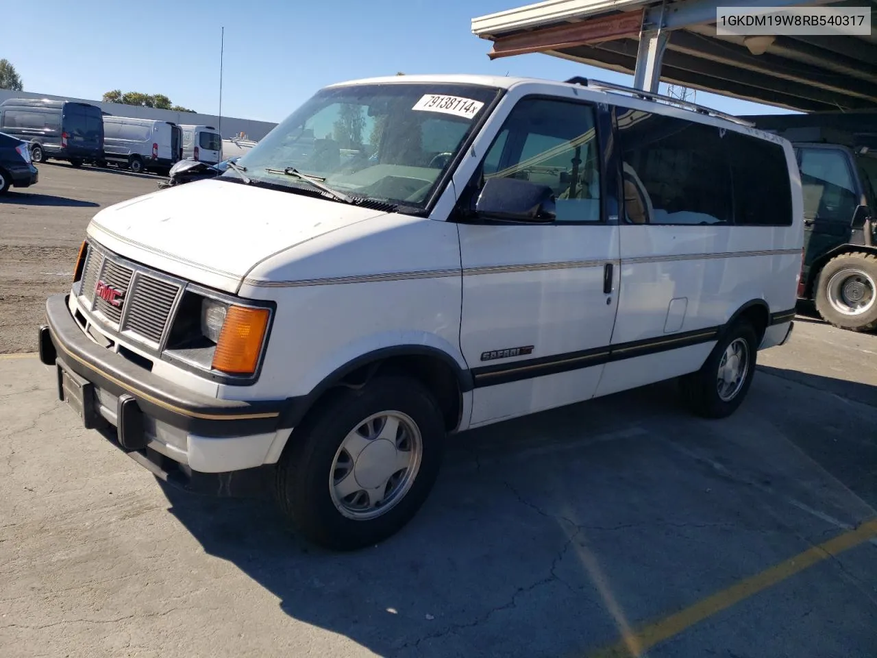 1994 GMC Safari Xt VIN: 1GKDM19W8RB540317 Lot: 79138114