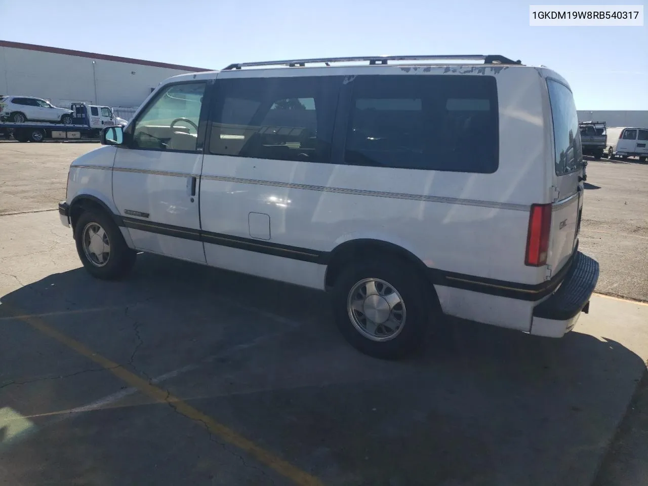 1994 GMC Safari Xt VIN: 1GKDM19W8RB540317 Lot: 79138114