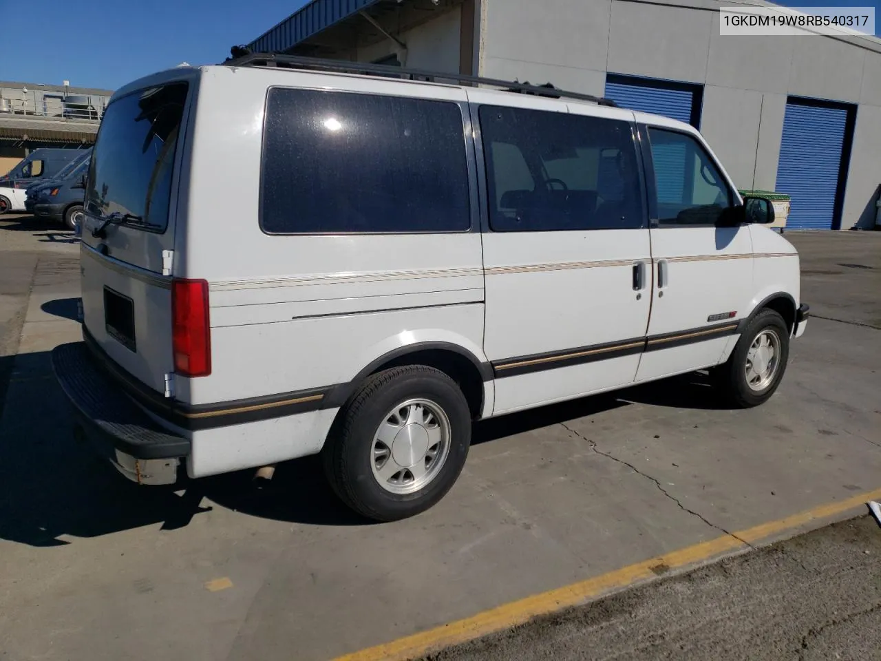 1994 GMC Safari Xt VIN: 1GKDM19W8RB540317 Lot: 79138114