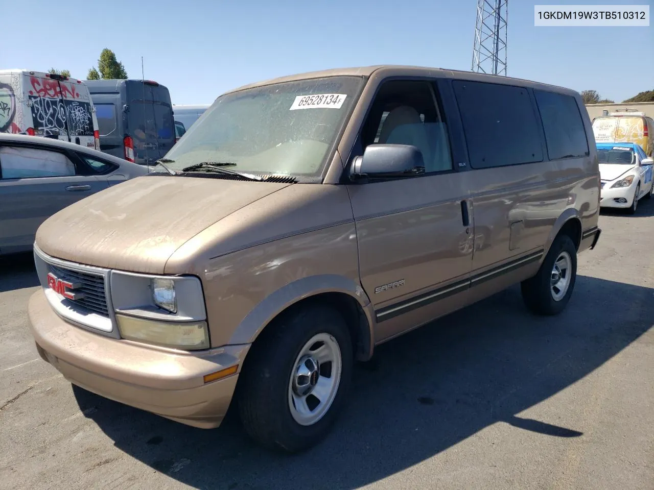 1996 GMC Safari Xt VIN: 1GKDM19W3TB510312 Lot: 69528134