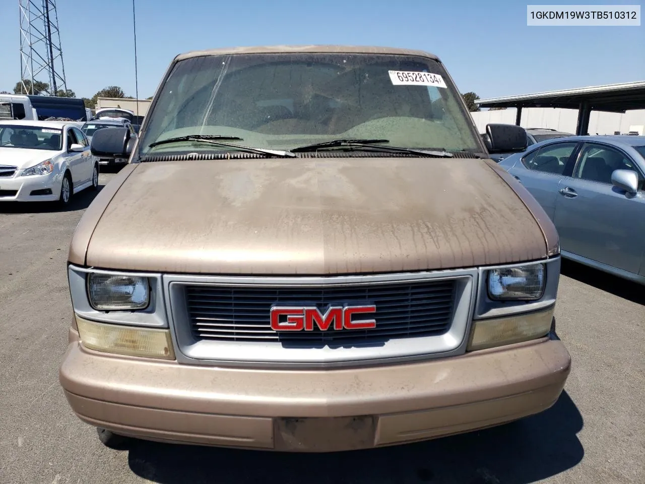 1996 GMC Safari Xt VIN: 1GKDM19W3TB510312 Lot: 69528134