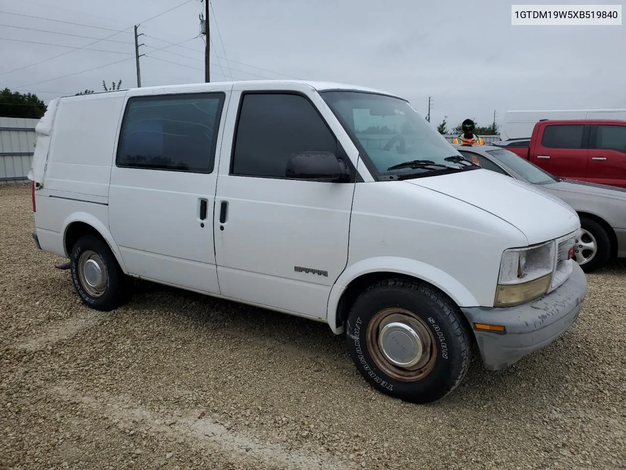 1999 GMC Safari Xt VIN: 1GTDM19W5XB519840 Lot: 74234124