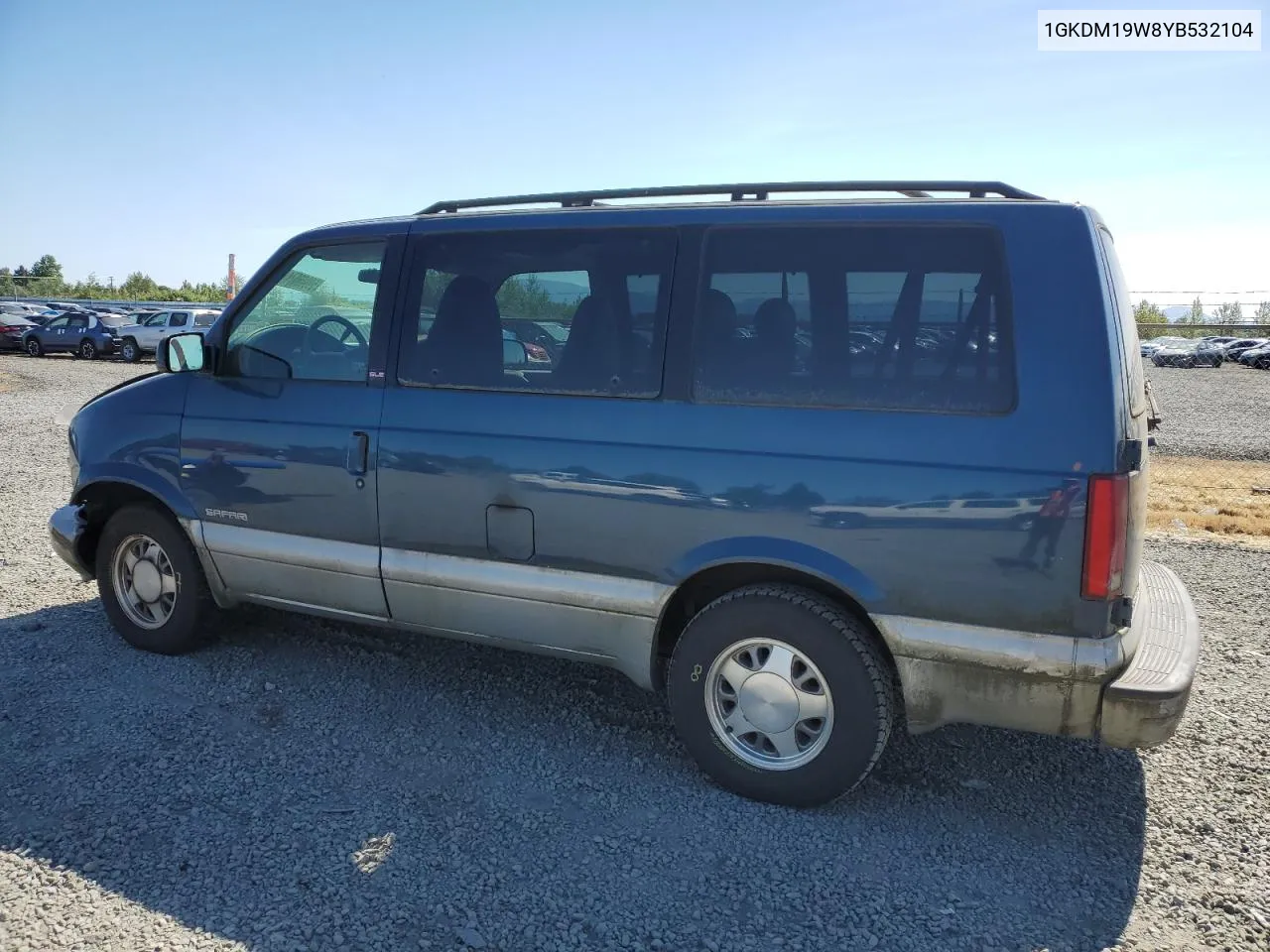 2000 GMC Safari Xt VIN: 1GKDM19W8YB532104 Lot: 59866574