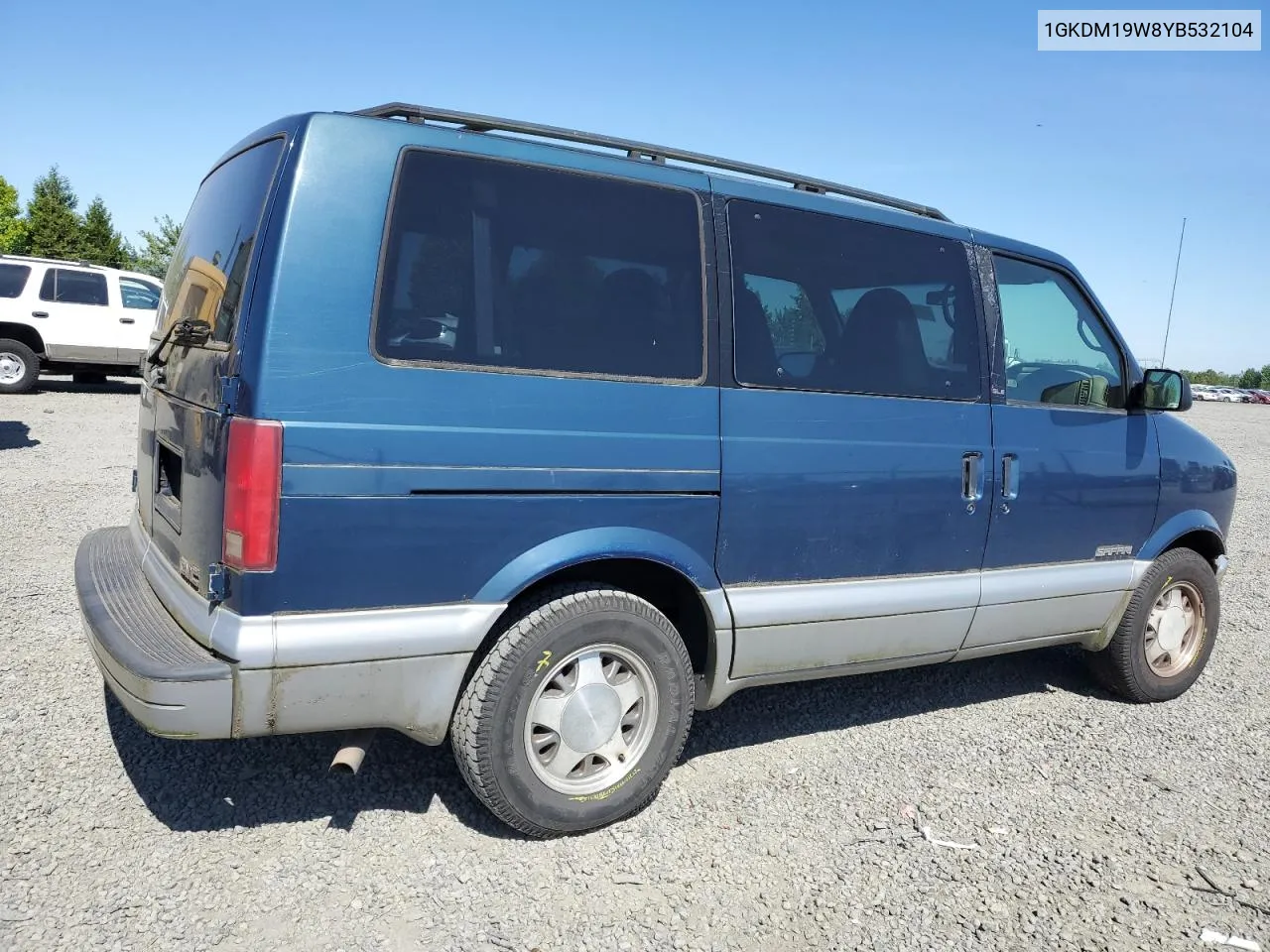 2000 GMC Safari Xt VIN: 1GKDM19W8YB532104 Lot: 59866574