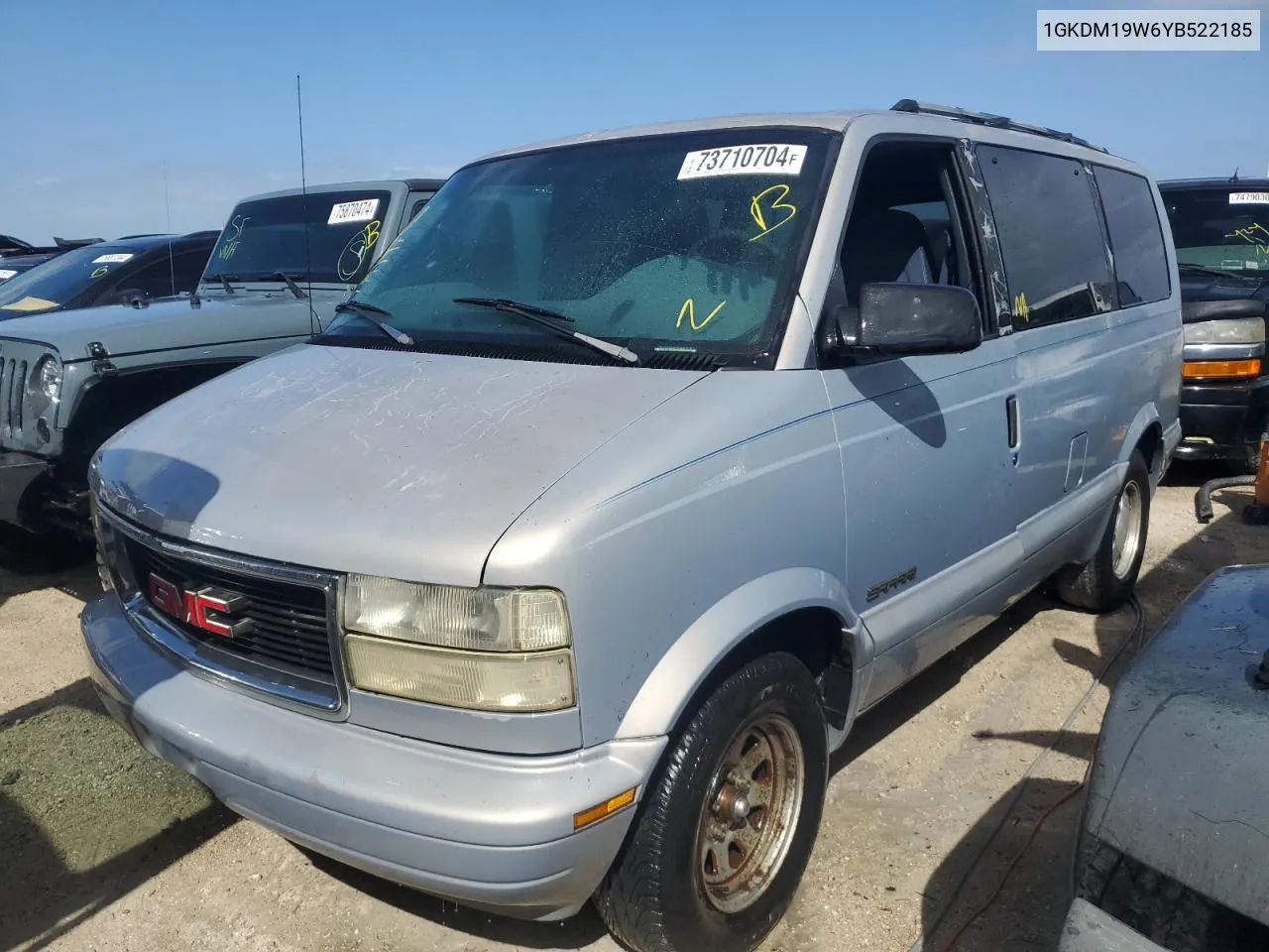 2000 GMC Safari Xt VIN: 1GKDM19W6YB522185 Lot: 73710704