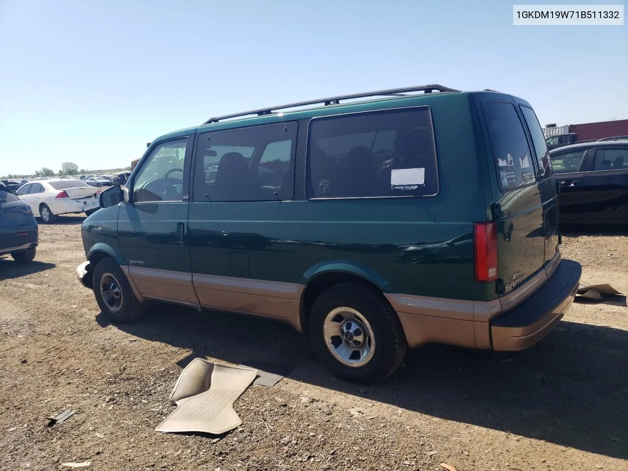 1GKDM19W71B511332 2001 GMC Safari Xt