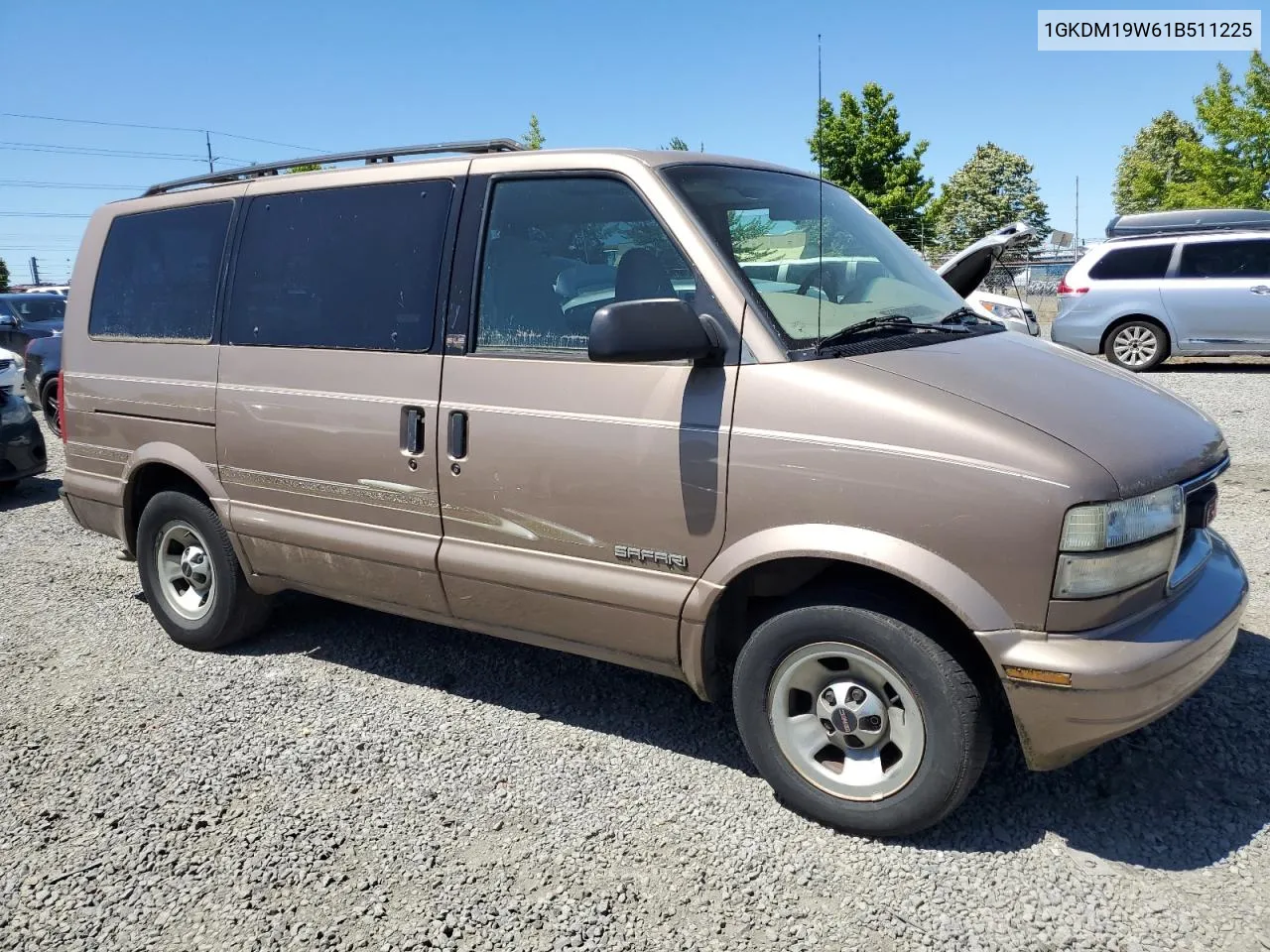 2001 GMC Safari Xt VIN: 1GKDM19W61B511225 Lot: 60550824