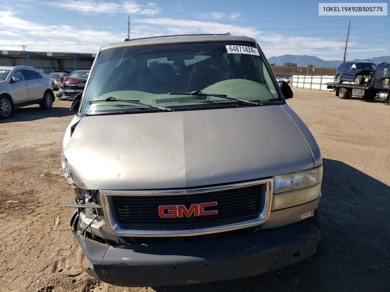 2002 GMC Safari Xt VIN: 1GKEL19X92B505775 Lot: 64871424