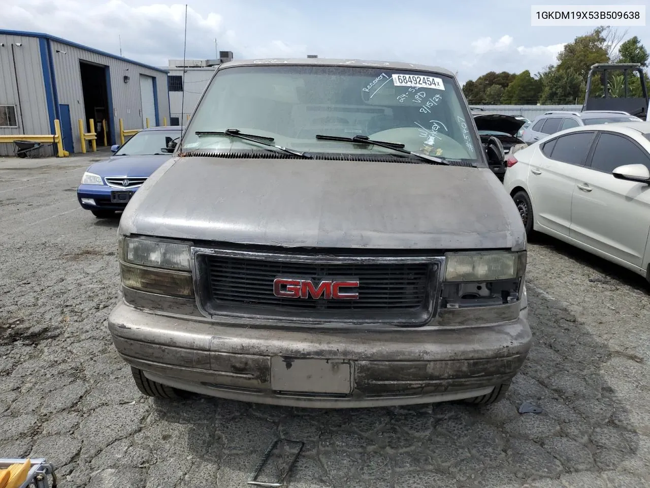 2003 GMC Safari Xt VIN: 1GKDM19X53B509638 Lot: 68492454