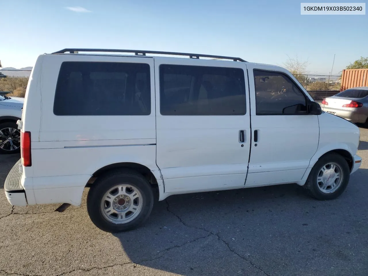 2003 GMC Safari Xt VIN: 1GKDM19X03B502340 Lot: 69810964