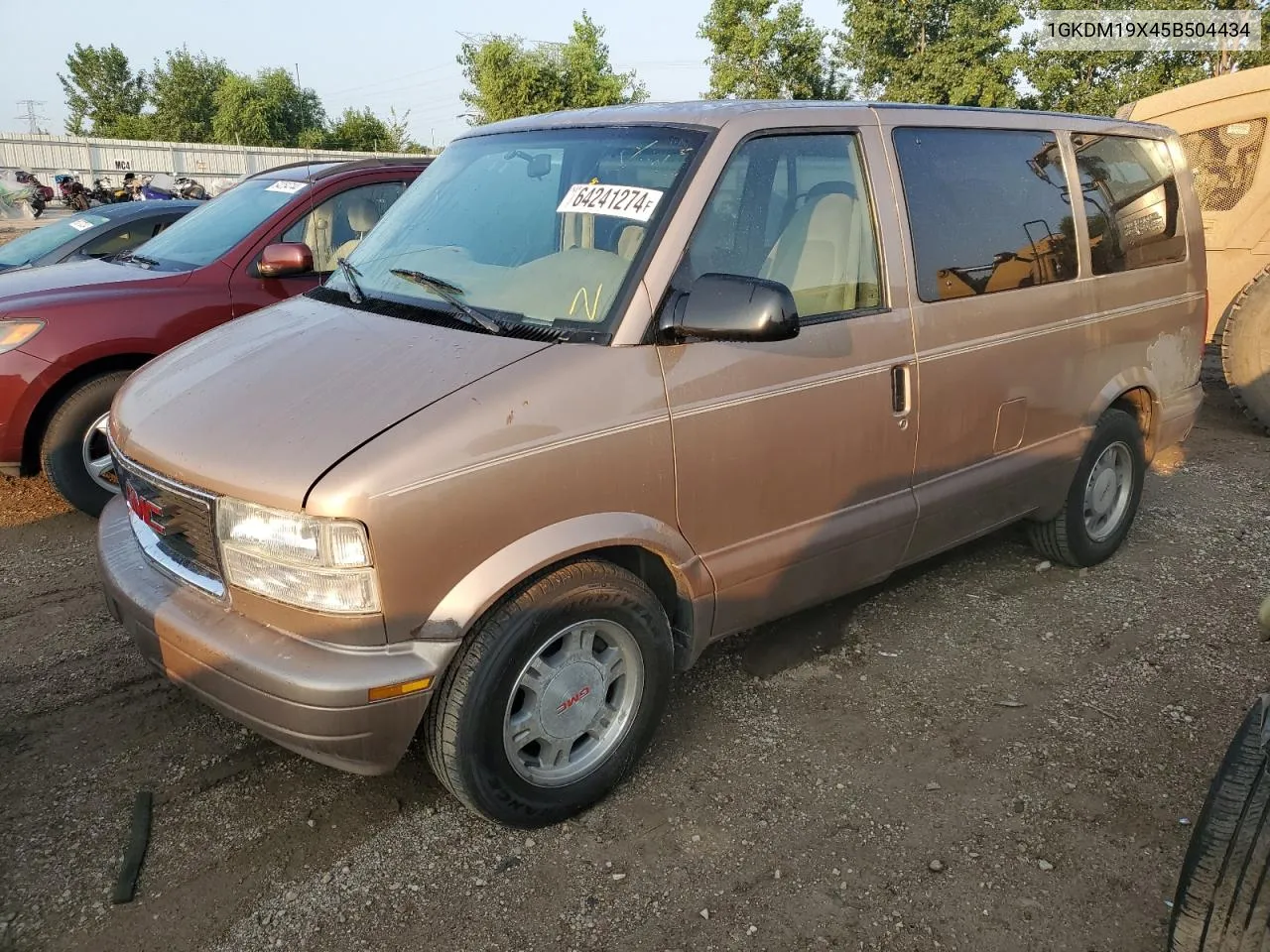 2005 GMC Safari Xt VIN: 1GKDM19X45B504434 Lot: 64241274