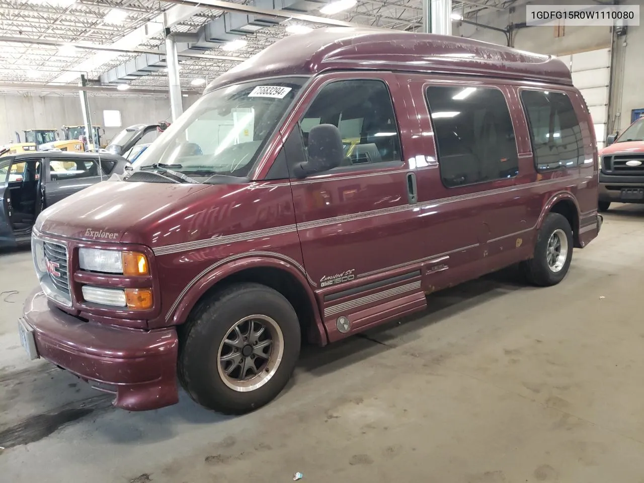 1998 GMC Savana Rv G1500 VIN: 1GDFG15R0W1110080 Lot: 75683294