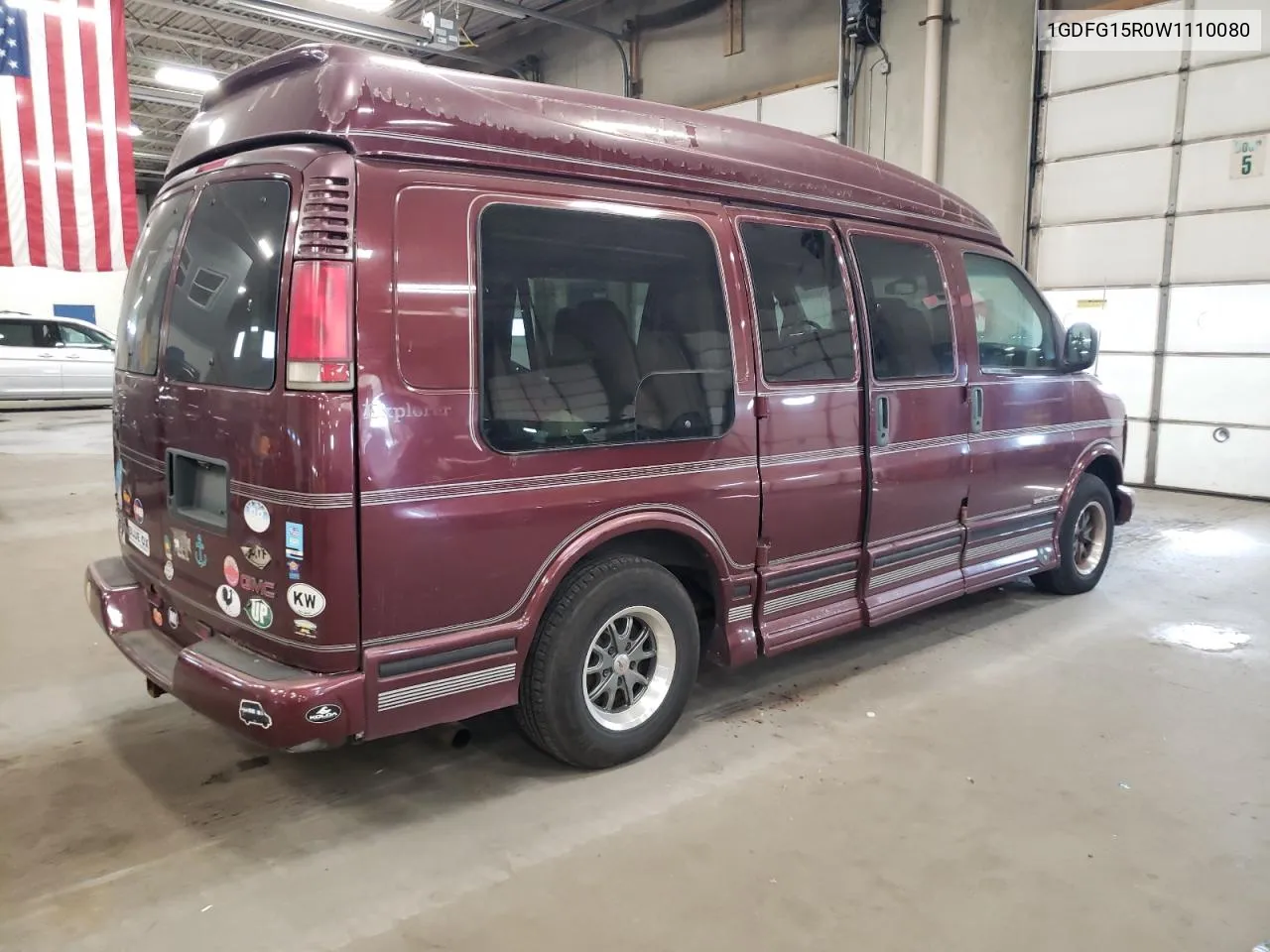 1998 GMC Savana Rv G1500 VIN: 1GDFG15R0W1110080 Lot: 75683294