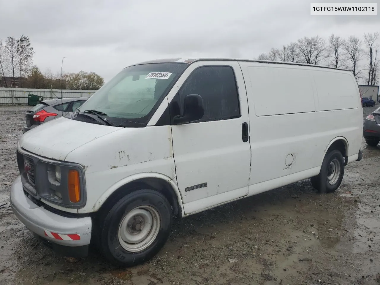 1998 GMC Savana G1500 VIN: 1GTFG15W0W1102118 Lot: 79102564