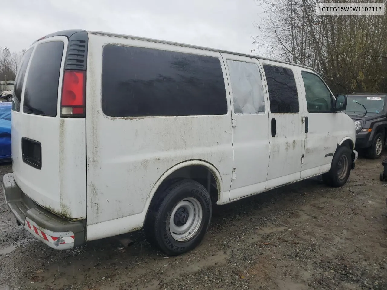 1998 GMC Savana G1500 VIN: 1GTFG15W0W1102118 Lot: 79102564