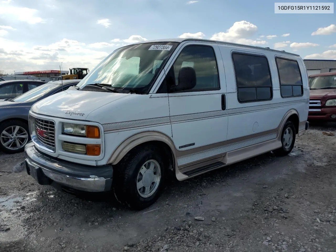 2000 GMC Savana Rv G1500 VIN: 1GDFG15R1Y1121592 Lot: 72927304