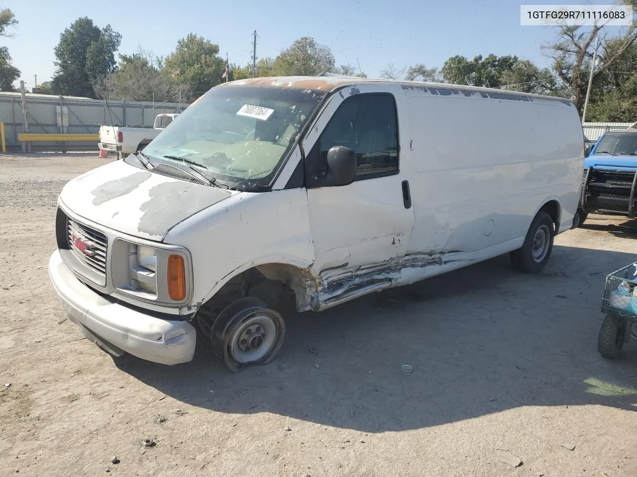 2001 GMC Savana G2500 VIN: 1GTFG29R711116083 Lot: 76007064