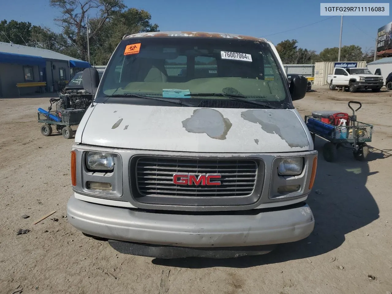 2001 GMC Savana G2500 VIN: 1GTFG29R711116083 Lot: 76007064