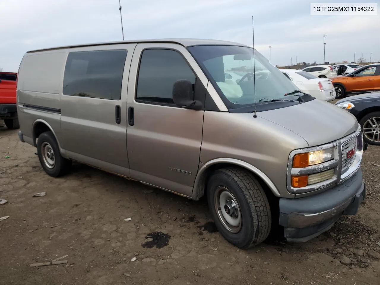 2001 GMC Savana G2500 VIN: 1GTFG25MX11154322 Lot: 76743994