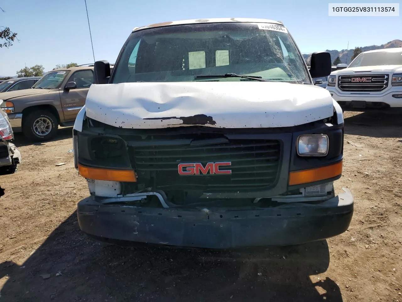 2003 GMC Savana G2500 VIN: 1GTGG25V831113574 Lot: 69646304