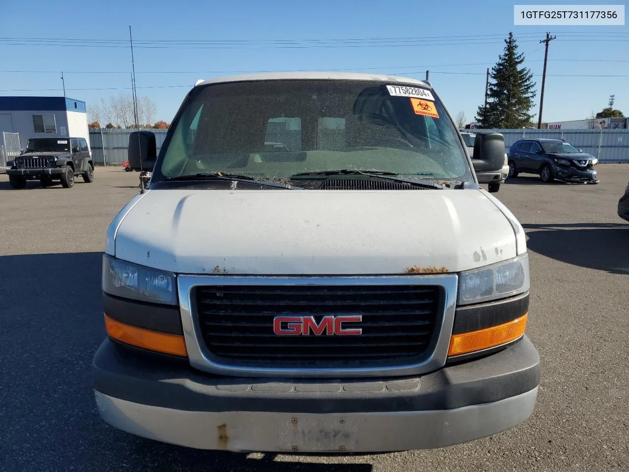 2003 GMC Savana G2500 VIN: 1GTFG25T731177356 Lot: 77582804