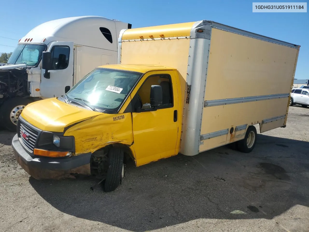 2005 GMC Savana Cutaway G3500 VIN: 1GDHG31U051911184 Lot: 73934884