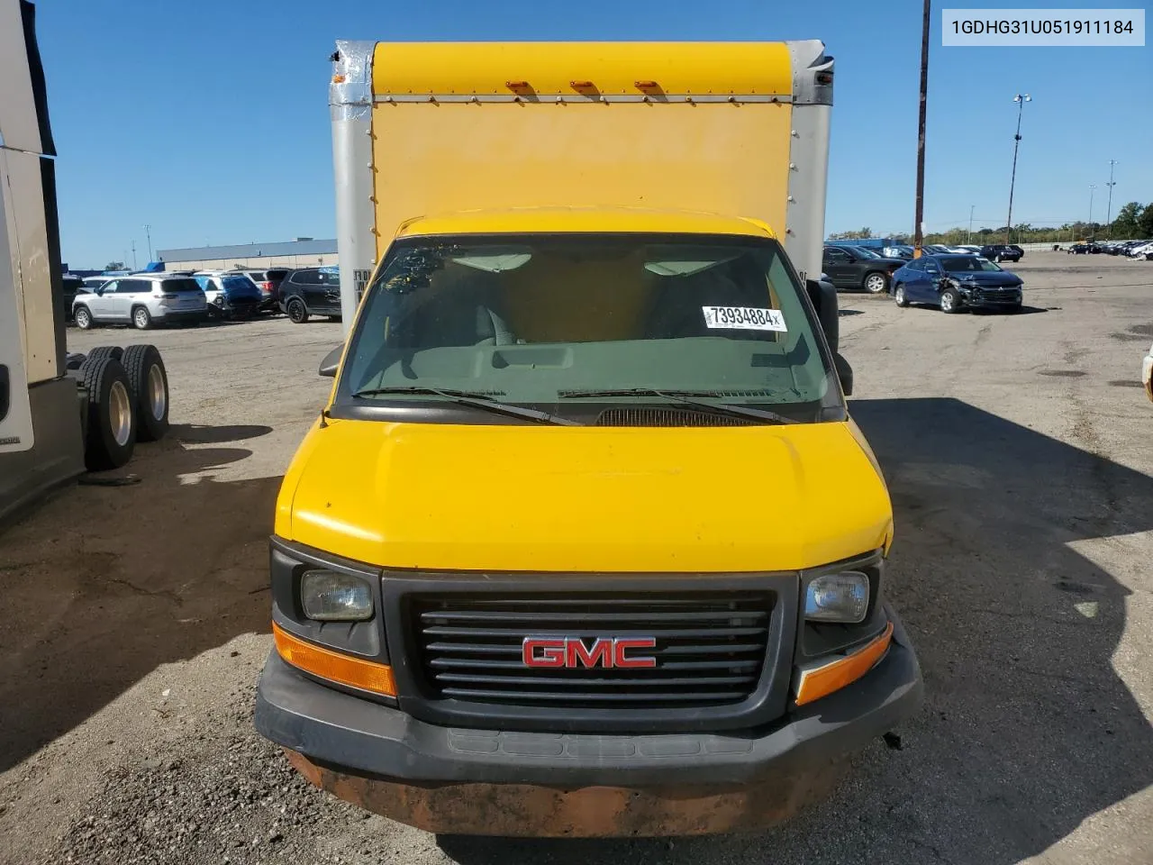 2005 GMC Savana Cutaway G3500 VIN: 1GDHG31U051911184 Lot: 73934884