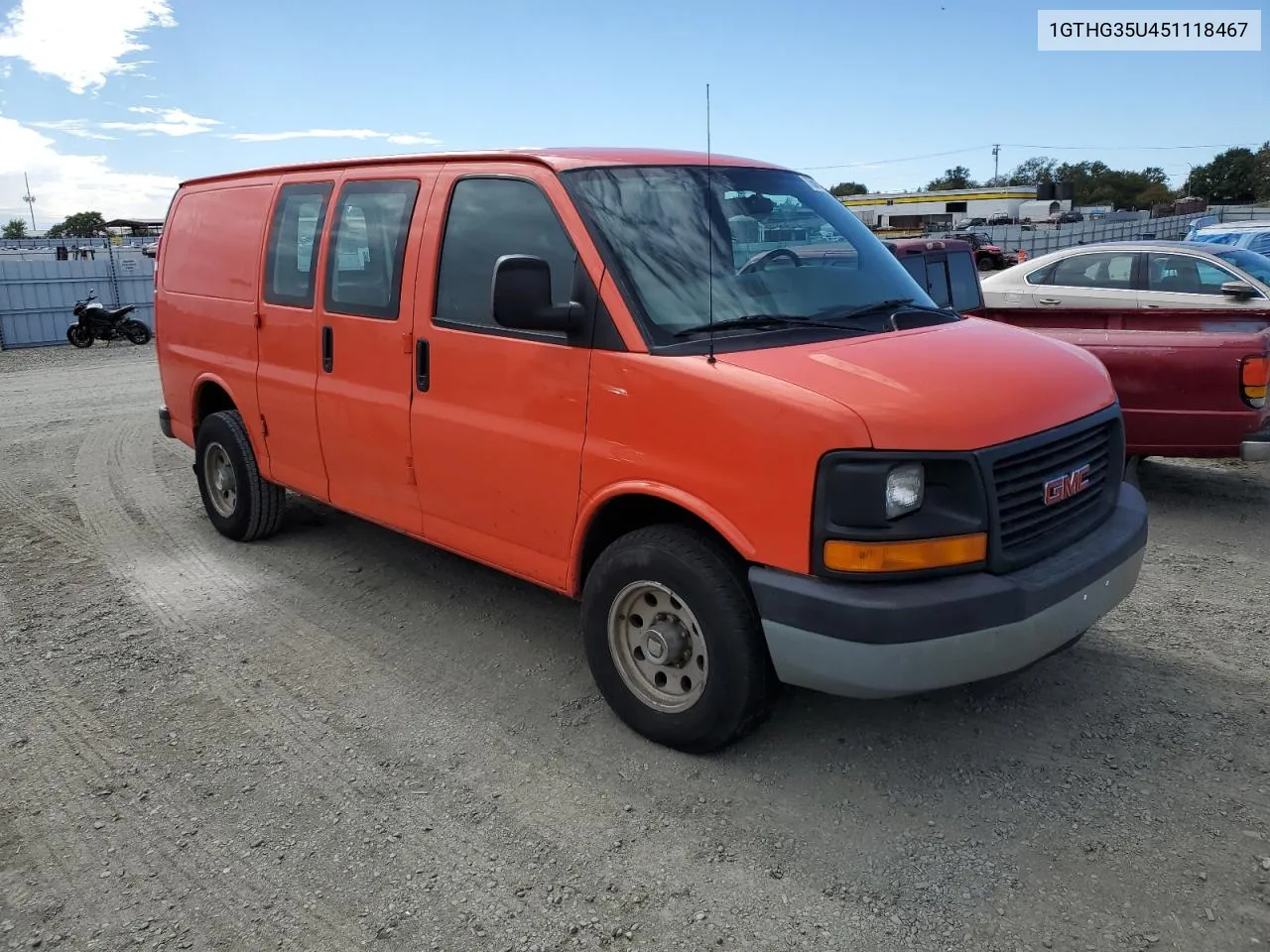 2005 GMC Savana G3500 VIN: 1GTHG35U451118467 Lot: 76565834