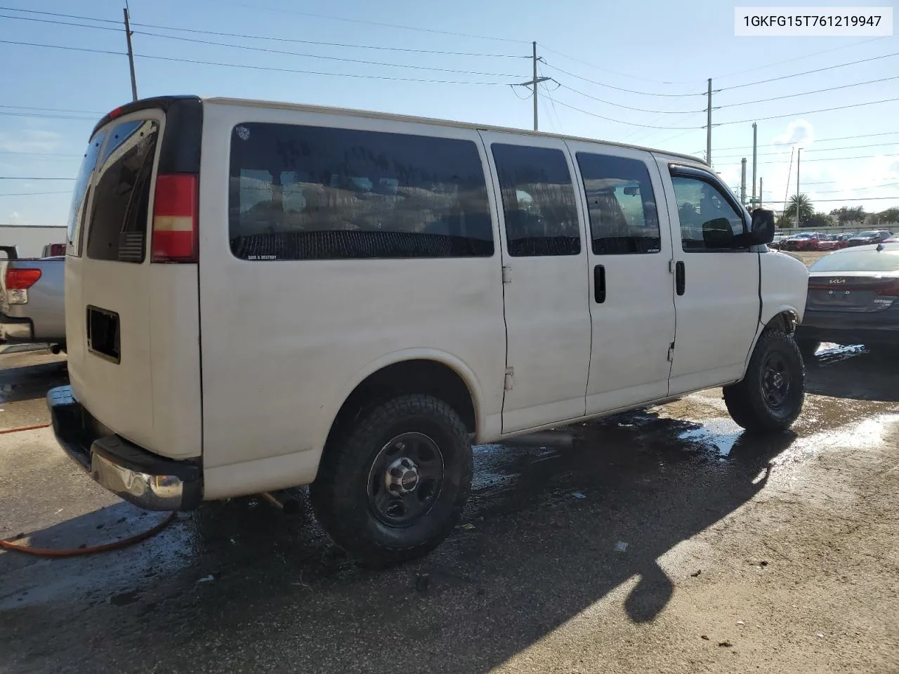 2006 GMC Savana G1500 VIN: 1GKFG15T761219947 Lot: 71628084