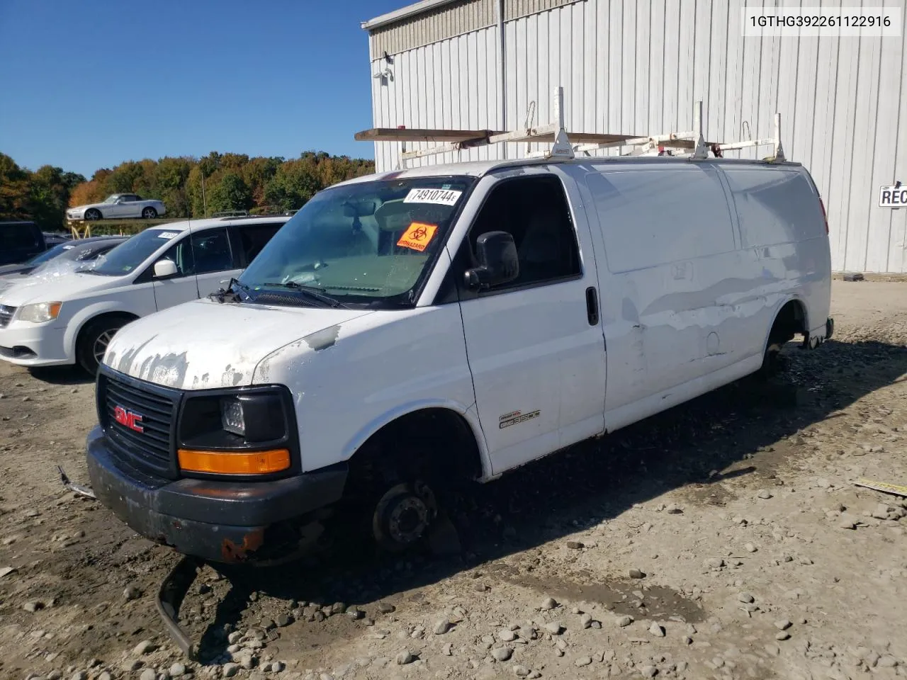 2006 GMC Savana G3500 VIN: 1GTHG392261122916 Lot: 74910744