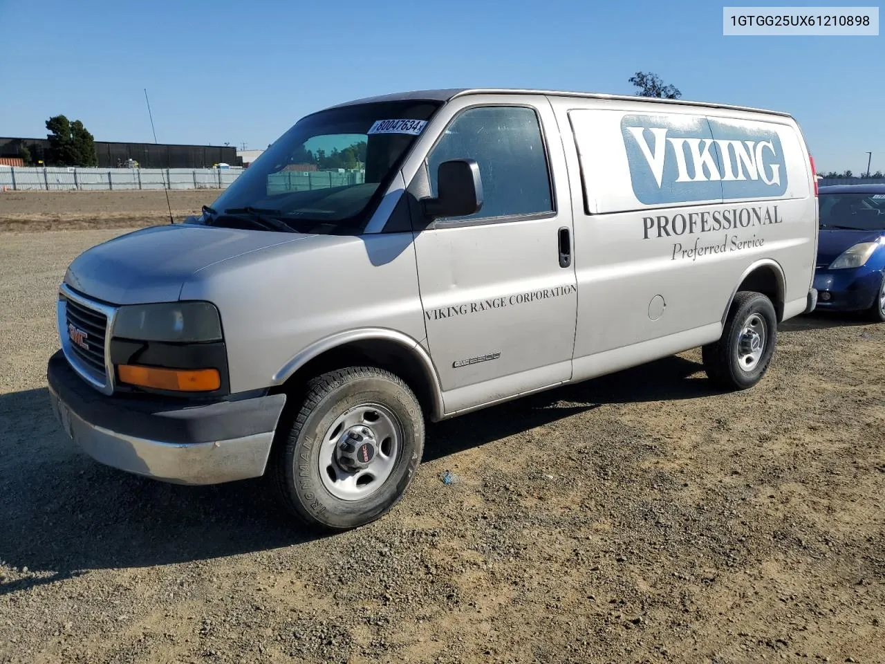 2006 GMC Savana G2500 VIN: 1GTGG25UX61210898 Lot: 80047634