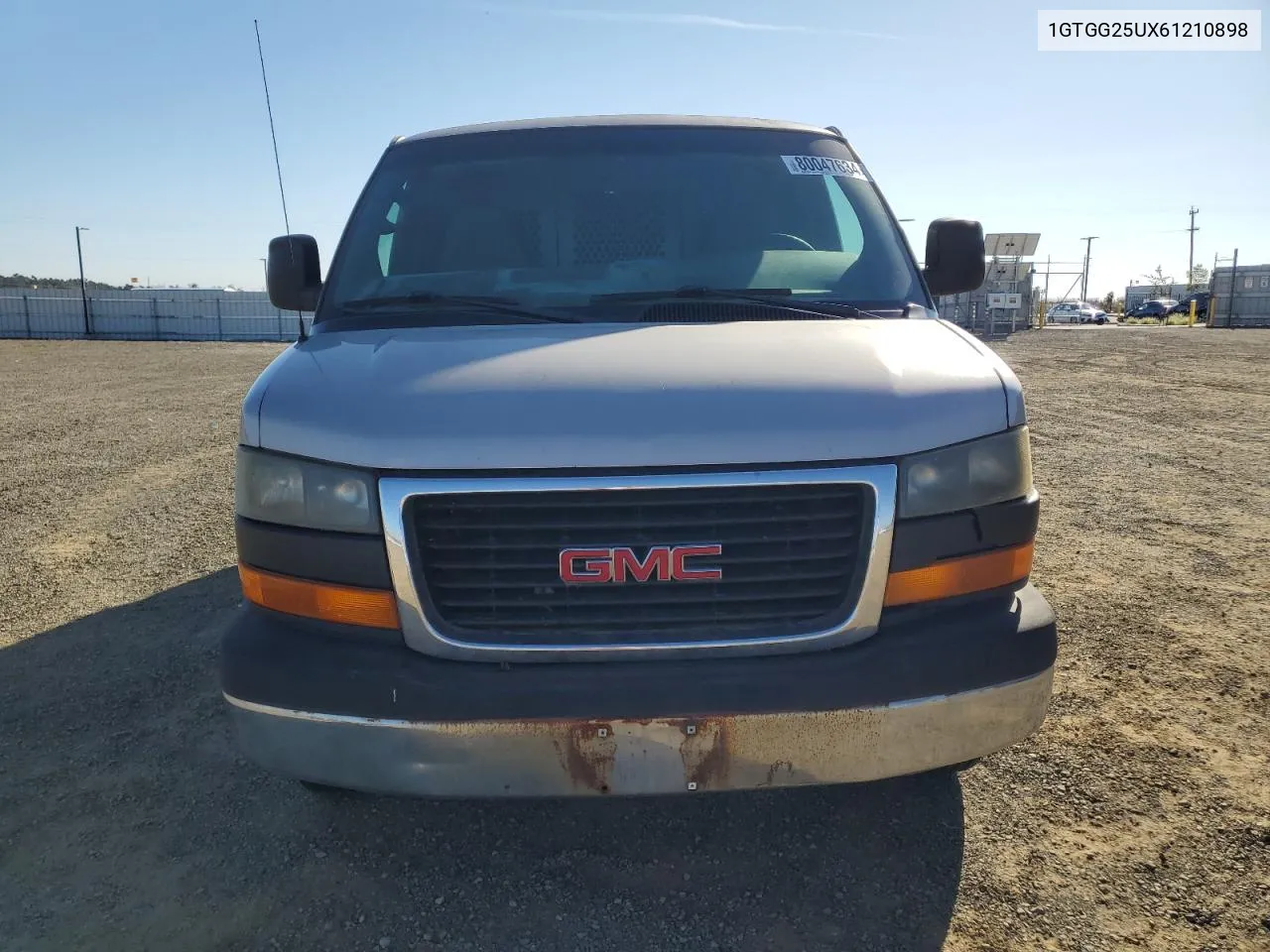 2006 GMC Savana G2500 VIN: 1GTGG25UX61210898 Lot: 80047634