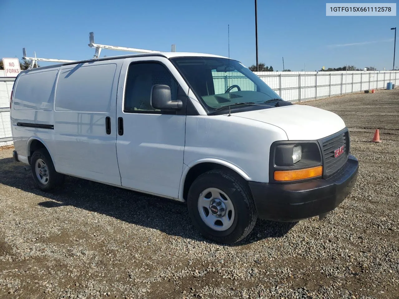 2006 GMC Savana G1500 VIN: 1GTFG15X661112578 Lot: 80583464