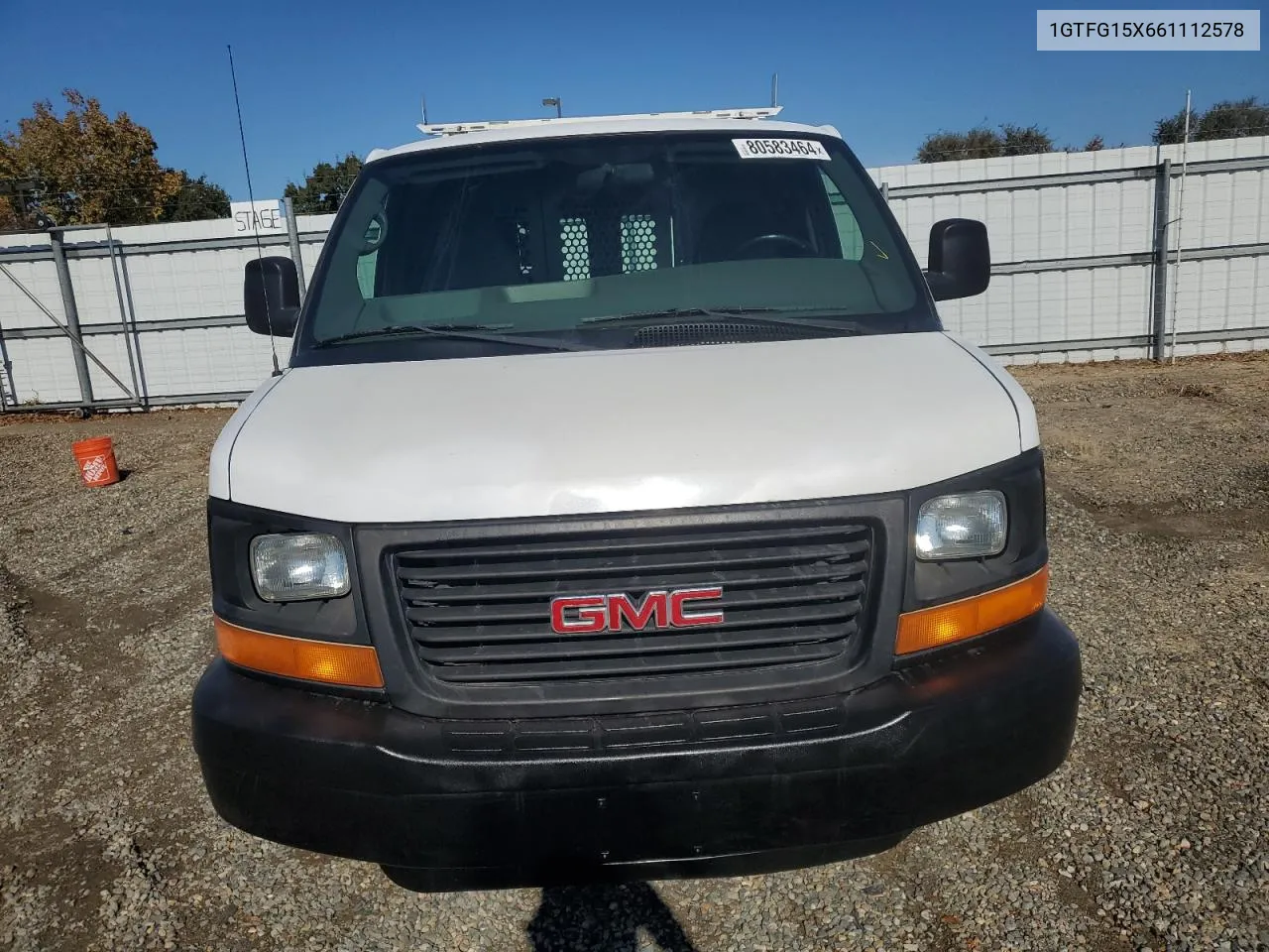 2006 GMC Savana G1500 VIN: 1GTFG15X661112578 Lot: 80583464