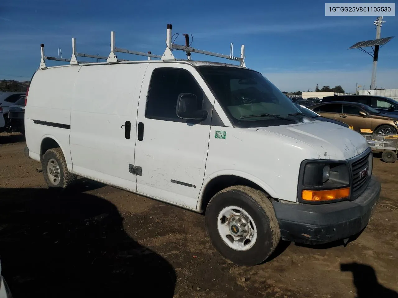 2006 GMC Savana G2500 VIN: 1GTGG25V861105530 Lot: 80705814