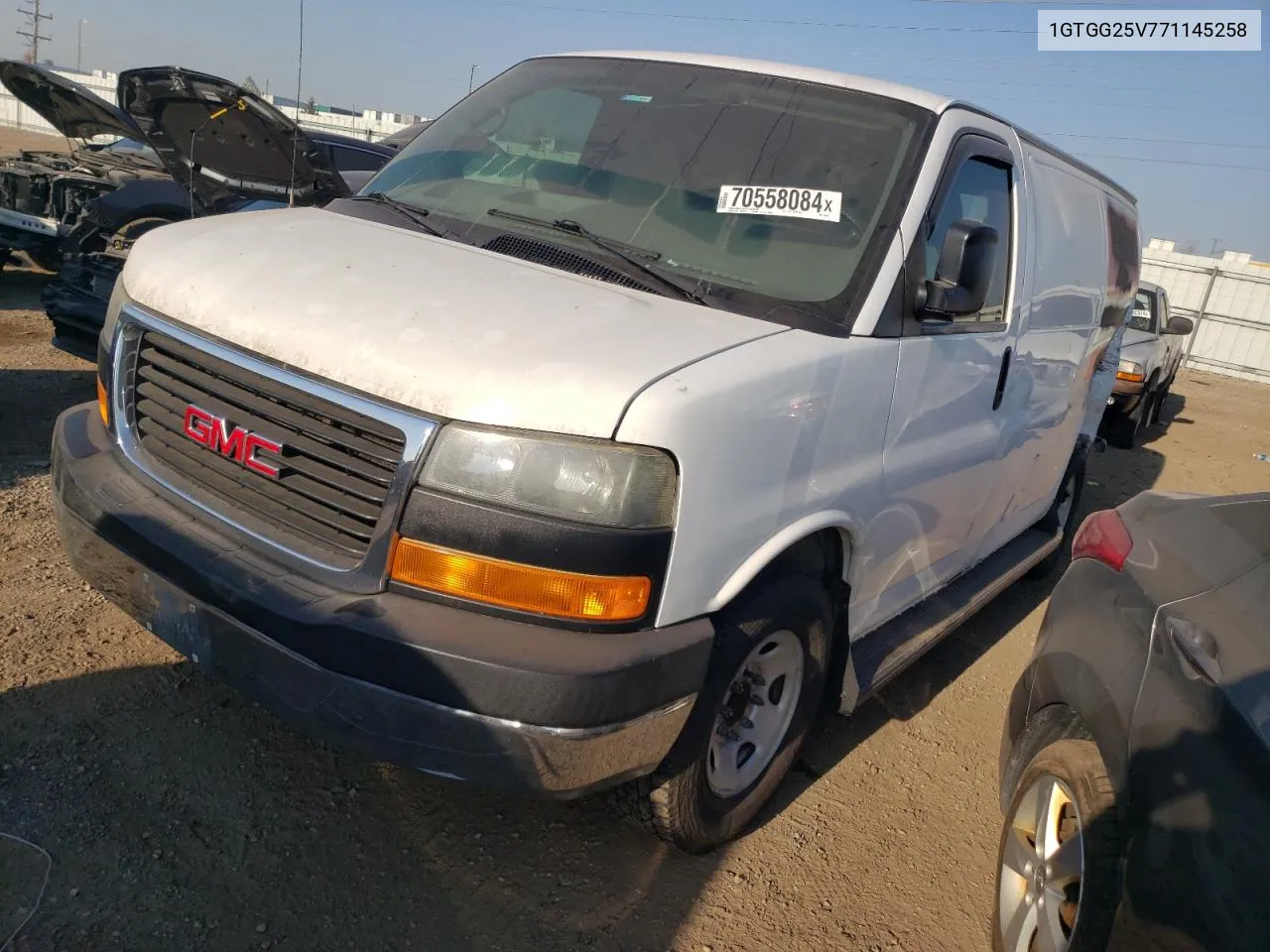 2007 GMC Savana G2500 VIN: 1GTGG25V771145258 Lot: 70558084