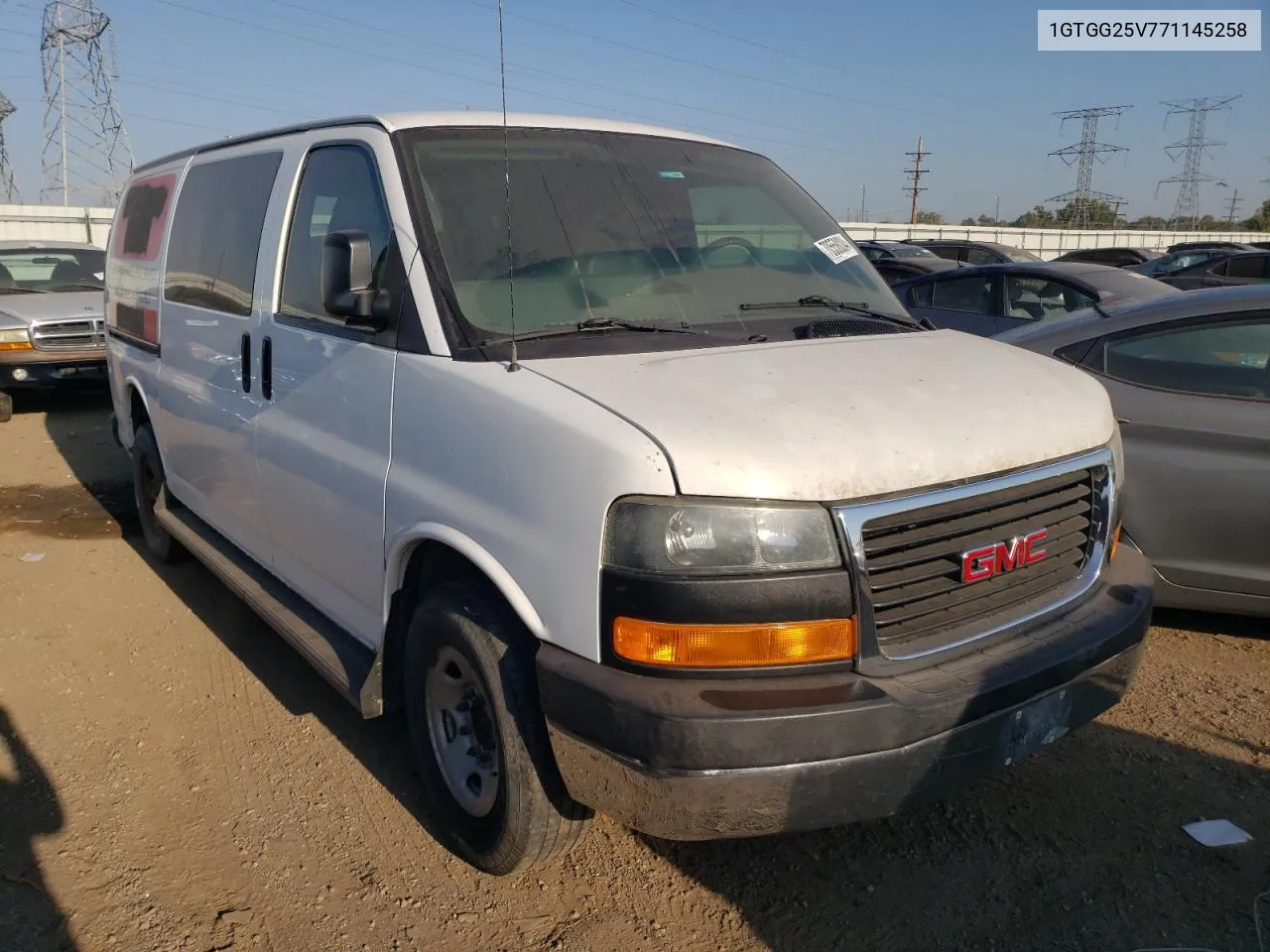 2007 GMC Savana G2500 VIN: 1GTGG25V771145258 Lot: 70558084