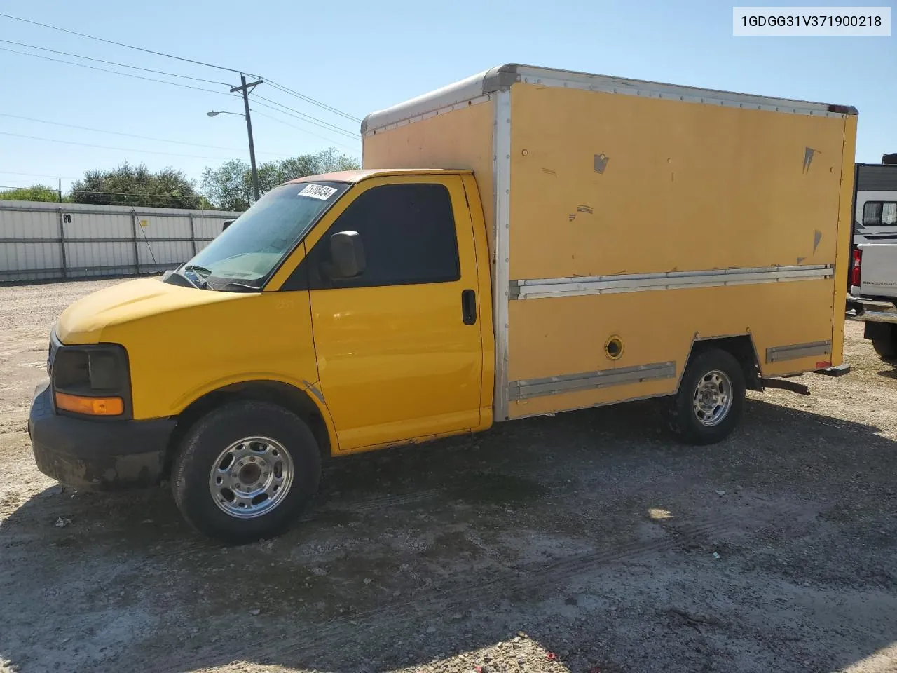 2007 GMC Savana Cutaway G3500 VIN: 1GDGG31V371900218 Lot: 75705434